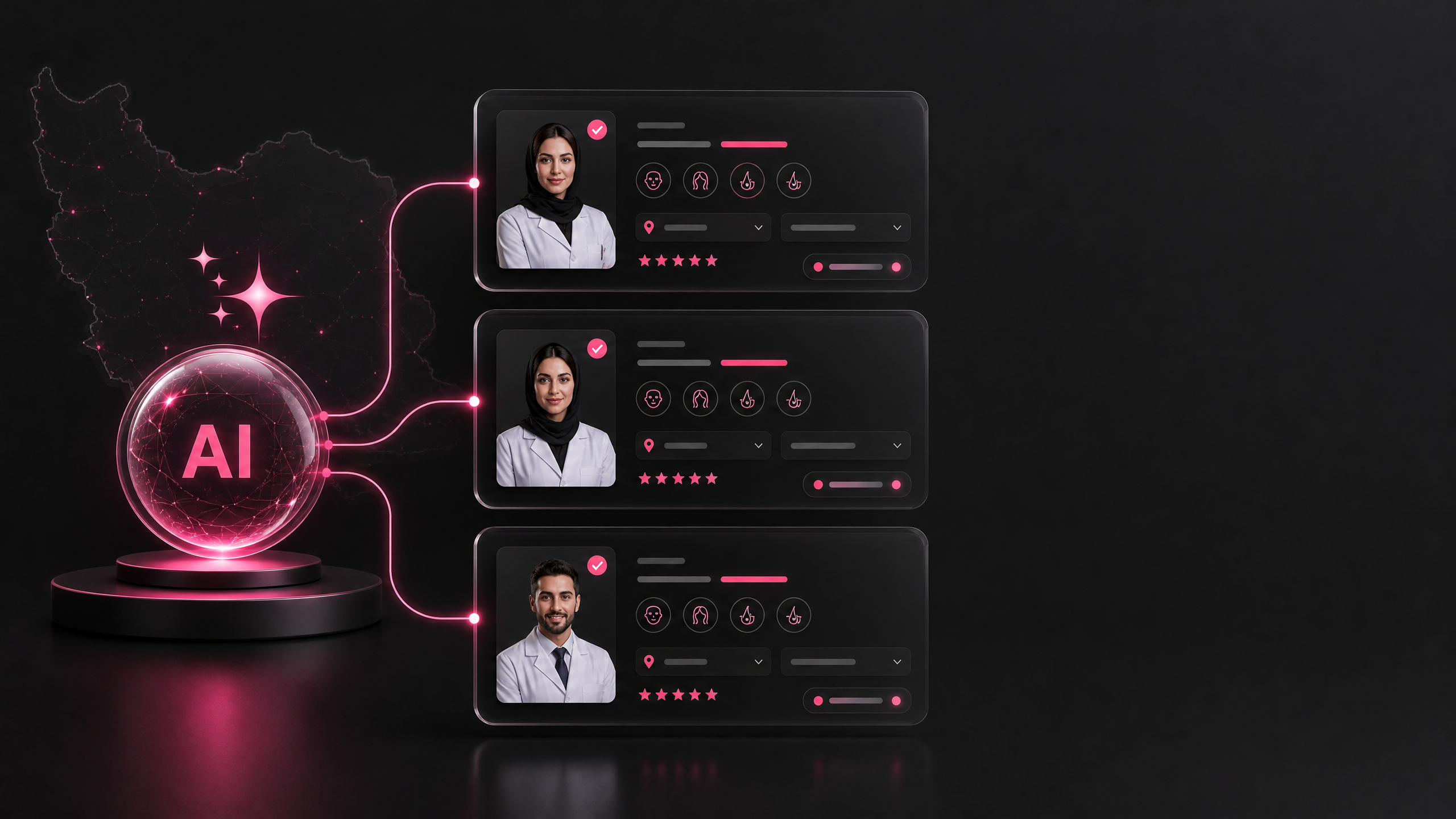 پیشنهاد هوشمند متخصص مناسب در جذاب AI